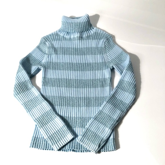 Cherokee Power Blue Sparkly Turtleneck Girl Size S - Picture 5 of 10